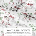 thumbnail image 2 of Great Bay Home 4-Piece 100% Turkish Cotton Flannel Sheet Set, Full, Winter Wonderland, 2 of 6
