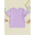 thumbnail image 3 of Kids Girls and Boys Summer T-Shirt Cartoon Cat Print Short Sleeve Round Neck Graphic Tops, 3 of 8