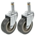 thumbnail image 1 of Shisuyan 2 Pcs Roues de Rechange Panier d'Achats Accessoires de Roue Universels pour Réparer et Améliorer Vos Pièces de Chariot Roulant, 1 of 8