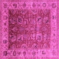 thumbnail image 1 of Ahgly Company Indoor Square Oriental Pink Traditional Area Rugs, 7' Square, 1 of 4
