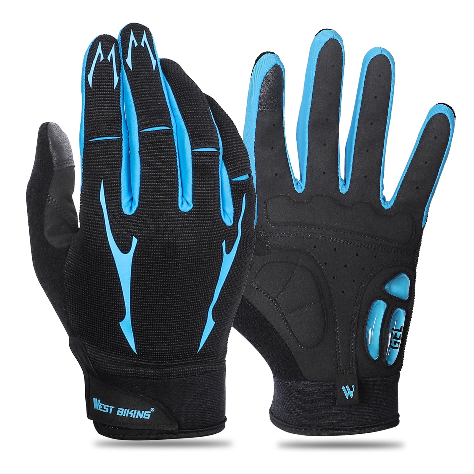 Men Cycling Gloves Accessories Women Full Finger Cover Palm Silica gel 