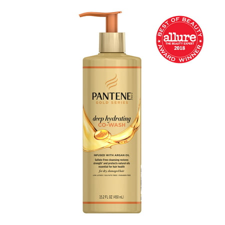 Pantene Pro-V Gold Series Deep Hydrating Co-Wash, 15.2 fl (Best Second Day Curly Hair Product)