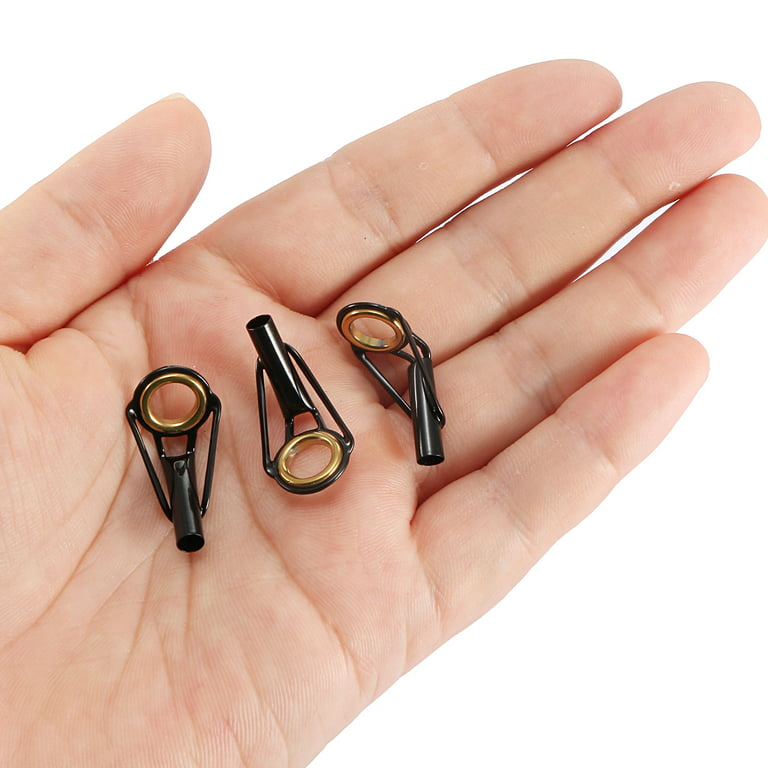 1.6mm Tube Dia Fishing Rod Tips Repair Kit Stainless Steel Ring Guide 3 Pack