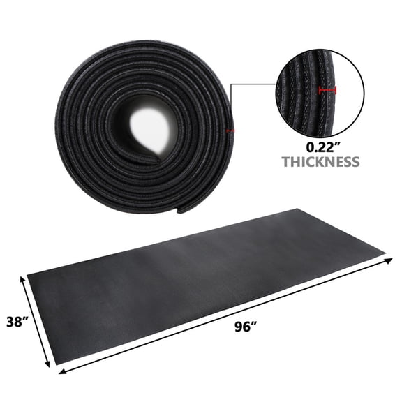 WSSYzyzf 2-Pack Exercise Equipment Mats, 96" x 38" Treadmill and Bike Floor Gym Mat Set, Heavy-Duty Protection for Floors and Reduction of Noise and Vibration