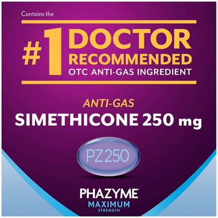 Phazyme Maximum Strength Softgel, 250mg, 12 Ct