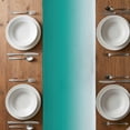 thumbnail image 6 of Teal Green Table Runner - 60 Inch Long, Kitchen Dining Table Runner Dresser Scarves, Gradient Simple Ice Hockey Sport Game Farmhouse Decor for Coffee Tables Wedding Party Banquet, 6 of 8