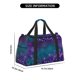 thumbnail image 3 of Disketp Purple and Green Glitter Bolsa de Viaje Tipo Duffle, Bolso de Mano para Fin de Semana para Mujer, Bolsa de Gimnasio Ligera para Hombre, Esencial para Viajes, 3 of 7