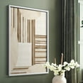 thumbnail image 5 of Neutral Stripes in White Solid Wood 8 x 10 Framed Print, 5 of 6