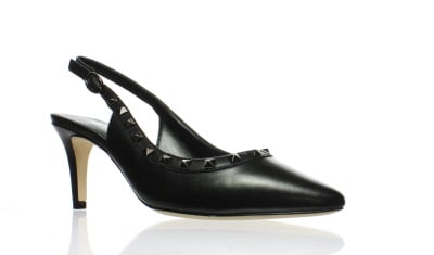 narrow black pumps