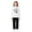 White, variant on Otqutp Toddler Girls 2 Piece Outfit Heart Print Long Sleeve Hooded Sweatshirt Solid Straight Leg Pants Fall Clothes for Kids Teens