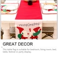 thumbnail image 2 of Bewildely Camino de navideño de Papá Noel, mantel bordado, bandera, cubierta de muebles de cocina, suministros de arreglo para decoración del hogar Kits de decoración para fiestas Bewildely HA070653-00, 2 of 6