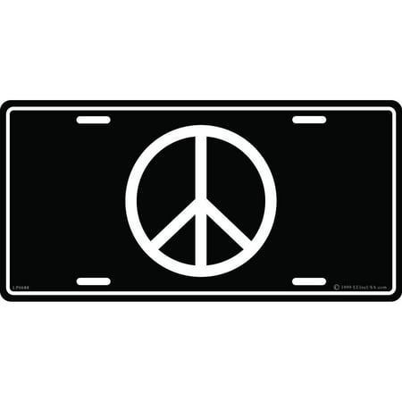 Peace Sign License Plate