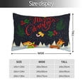 thumbnail image 4 of Disketp Pillow Covers Merry Christmas Elk Pattern Throw Pillow Case Cushion Covers,Cushion For Bedroom,Couch,Home-14"X20", 4 of 9