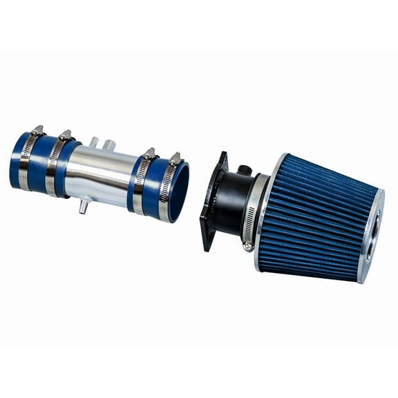 Rtunes Racing Short Ram Air Intake Kit Filter Combo BLUE Compatible For 95-00 Ford Contour / 98-02 Mercury Cougar/Mystique 2.5L V6 …