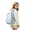 Light Blue, variant on Weebloom Large School Backpack For Kids Boys Girls Cute Unisex Solid Color Wing Design Bookbag Middle High School College Black