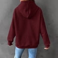 thumbnail image 4 of Tiqkatyck Graphic Hoodies for Women Clearance Womens Long Sleeve Hoodie Sweatshirts Lightweight Pullover Tops Womens Long Sleeve Tops Hoodies for Women Red, 4 of 5