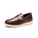 thumbnail image 1 of Mocasines Casual para Hombre Bruno Marc en Marrón Oscuro Talla 9, 1 of 8