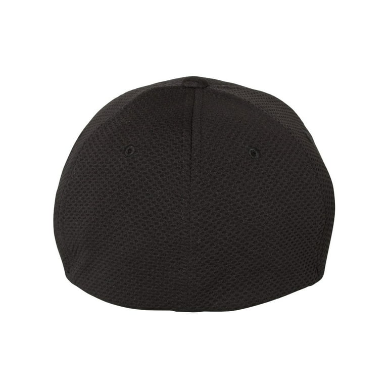 Flexfit Cool & Dry 3D Hexagon Jersey Cap - BLACK - S/M