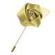 thumbnail image 1 of Uxcell 1-Pack Insignias de Flor para Hombres, Pin de Rosa Hoja Dorada para Boutonnieres de Novio para Boda/Baile/Festa [Dorado], 1 of 7