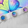 thumbnail image 4 of Feelyou Teens Cartoon Butterfly Curtains Pack of 2 (42x84 Each), Cute Animal Lover Curtains Blackout, Dreamy Stars Starry Sky Bedroom Curtains, Window Curtains Home Decor, 4 of 6