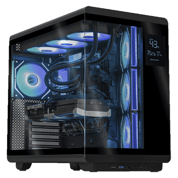 DXT PC IA Advanced NVIDIA GeForce RTX 5070 Ti 16GB Intel Core Ultra 9 285K NPU 13 TOPS 32GB DDR5 SSD 1TB WIFI Black IA avanzada para creación y desarrollo