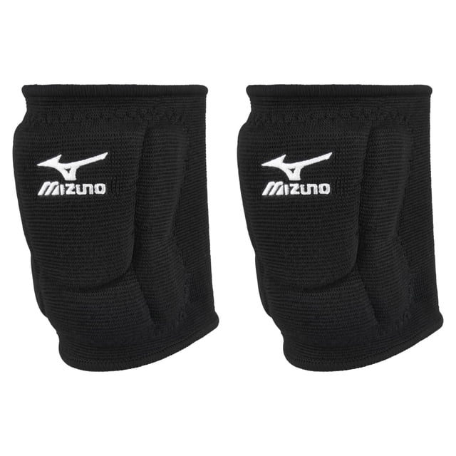 Rodillera Mizuno LR6 para voleibol, color negro, manga grande de 15 cm