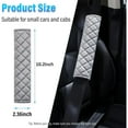 thumbnail image 2 of GoXteam 4 Pack Gray Seat Belt Cover Extra Long Seat Belt Pads for Car Seatbelt Protector Soft Comfort Safe Belt Shoulder Strap Covers Harness Pads Helps Protect Your Neck and Shoulder, 2 of 7