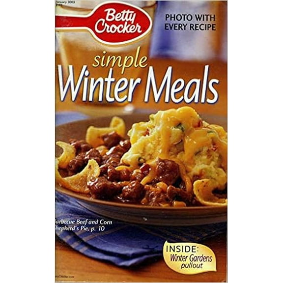 Betty Crocker Simple Winter Meals January 2003 #192 (Betty Crocker) (Cookbook Paperback)