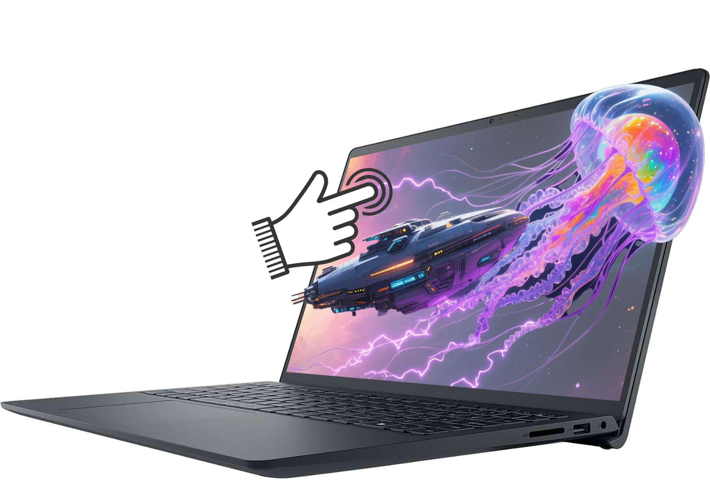 Dell Inspiron 15 3000 Touchscreen Laptop 15.6" FHD (1920x1080) IPS, 13th Gen Intel 10-Core i5-1334U Processor Up to 4.6GHz, 16GB RAM 1TB SSD, WiFi 6, Copilot, Windows 11