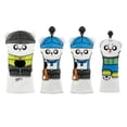 thumbnail image 3 of LOVIVER 4 Pieces Golf Club Head Covers Golf Driver Head Cover with Interchangeable Label White, 3 of 8