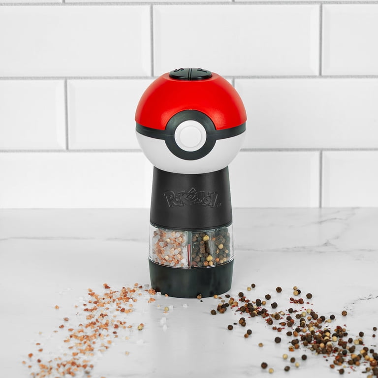 pokemon tobacco grinder Uncanny Brands Pokémon Poké Ball Salt and Pepper Grinder