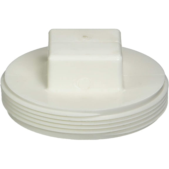 4" Sch. 40 PVC-DWV Threaded Plug (MIP) by Genova Products