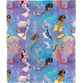 thumbnail image 1 of Mermaid/Ariel Silk Touch Throw Blanket, 50" X 60", Daughters Triton, 1 of 5