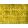 thumbnail image 1 of Ahgly Company Machine Washable Indoor Rectangle Abstract Yellow Modern Area Rugs, 5' x 8', 1 of 4