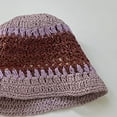 thumbnail image 3 of Sombrero de paja con circunferencia de 56-58 cm, sombrero de verano para mujer, parasol, protector solar, sombrero para el sol junto al mar, sombrero de pescador hueco y transpirable, 3 of 5