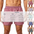thumbnail image 3 of JTSRKL Plaid Lounge Shorts for Men Drawstring Elastic Waist Loose Relaxed Homewear Pajama Pants Casual Daily Comfort Leisure Bottoms, 3 of 7