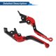 thumbnail image 5 of Palancas de freno y embrague cortas Unique Bargains para APRILIA SHIVER 900 2017-2020, palanca de freno ajustable en 6 posiciones, aleación de aluminio T6 6061, roja, 1 juego, 5 of 7