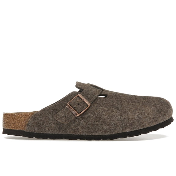 Birkenstock Men's Boston Wool Felt Cacao Sandals, from StockX