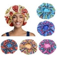 thumbnail image 1 of D-GROEE Women Turban Cap Adjustable African Style Printing Polyester Hair Care Hat, 1 of 7