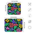 thumbnail image 3 of Flowers and Leaves Black Dish Drying Mat Dish Drainer Rack Mats Water Absorbent Non-Slip Easy Clean Heat Resistant for Kitchen Counter, 3 of 8