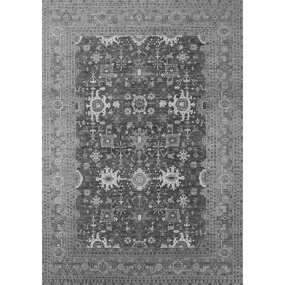 Ahgly Company Indoor Rectangle Oriental Gray Traditional Area Rugs, 2' x 3'