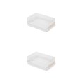 thumbnail image 2 of Moyic Caja de almacenamiento de corte de mantequilla duradera para queso y mantequilla Almacenamiento de queso Refrigerador de mantequilla blanco 2Conjunto, 2 of 6