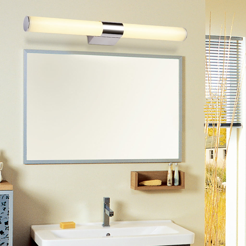 Modern Bathroom LED Vanity Light Crystal Front Mirror Toilet Wall Lamp Fixture 