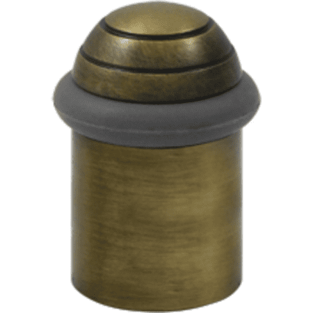 Universal Dome - 2-1/8 Inch Height Solid Brass Round Universal Floor Bumper Dome Cap Antique Brass
