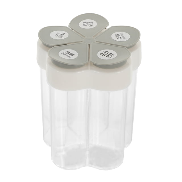 Contenedor de especias 5 en 1 Botella de condimento Salero y pimentero Frascos de especias para el hogar HOMEMAXS 14653189-MX
