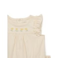 thumbnail image 2 of easy-peasy Baby Girls Organic Cotton Ruffle Bodysuit with Embroidered Yoke and Floral Shorts Set, 2-Piece, Sizes 0-24M, 2 of 3