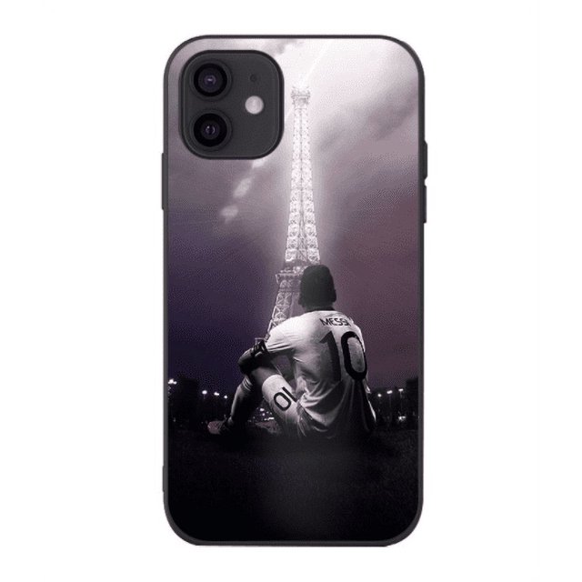 Étui iPhone 12 13 14 Pro Max, Étui Mode star du Football Messi 30