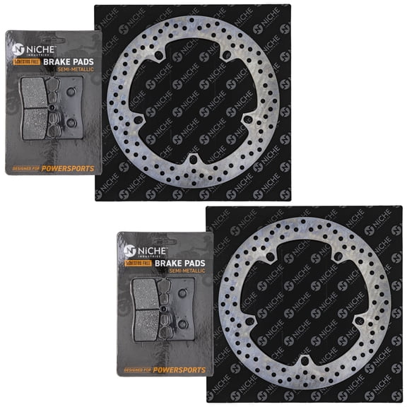 Niche Front Brake Rotor Pad Kit for BMW 34117690170 34112314894 Motorcycle MK1006951