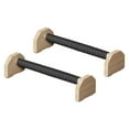thumbnail image 2 of 2 barras de flexiones con asas antideslizantes, estables y resistentes, de madera, para adultos. 40 cm, 2 of 9