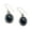 Black Onyx, variant on Solid 925 Sterling Silver Dangle Teardrop Earrings For Women, Genuine Turquoise Gemstone Beautiful Handcrafted December Birthstone Earrings